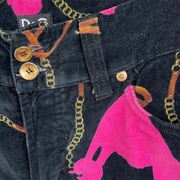 D&G Dolce Gabbana Velvet Poodle Pants - Picture 4 of 12